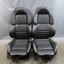 95-99 Bmw E36 M3 Front Sport Vader Seats Pair Black Leather Manual Oem 95-99 Bmw E36 M3 Front Sport Vader Seats Pair Black Leather Manual Oem