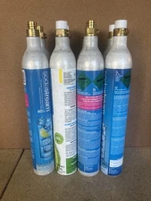 LOT 8 EMPTY SodaStream CO2 Cylinder Replacement Canisters 60L 14.5oz Containers