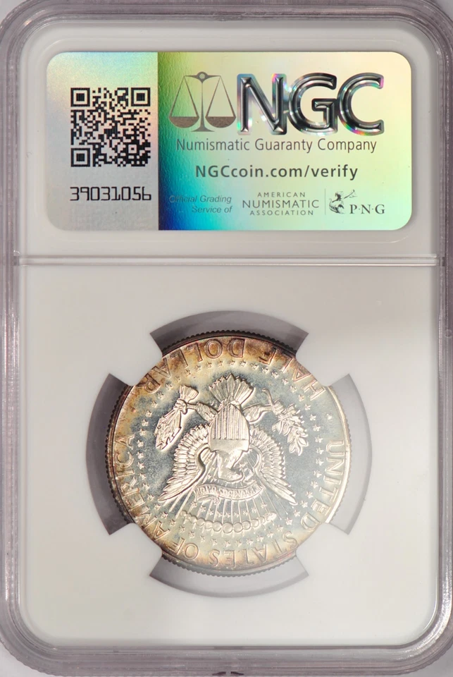 1967 SMS TONED Kennedy Half Dollar NGC MS 66 SP66 Toning Silver Coin 50C - Image 4 of 4