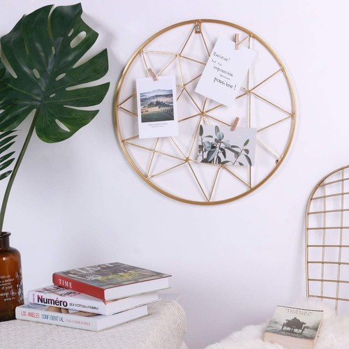 Yamfurvo Round Wall Gird Panel, Hanging Display Stands, Multifunctional Wire ... - Picture 4 of 7
