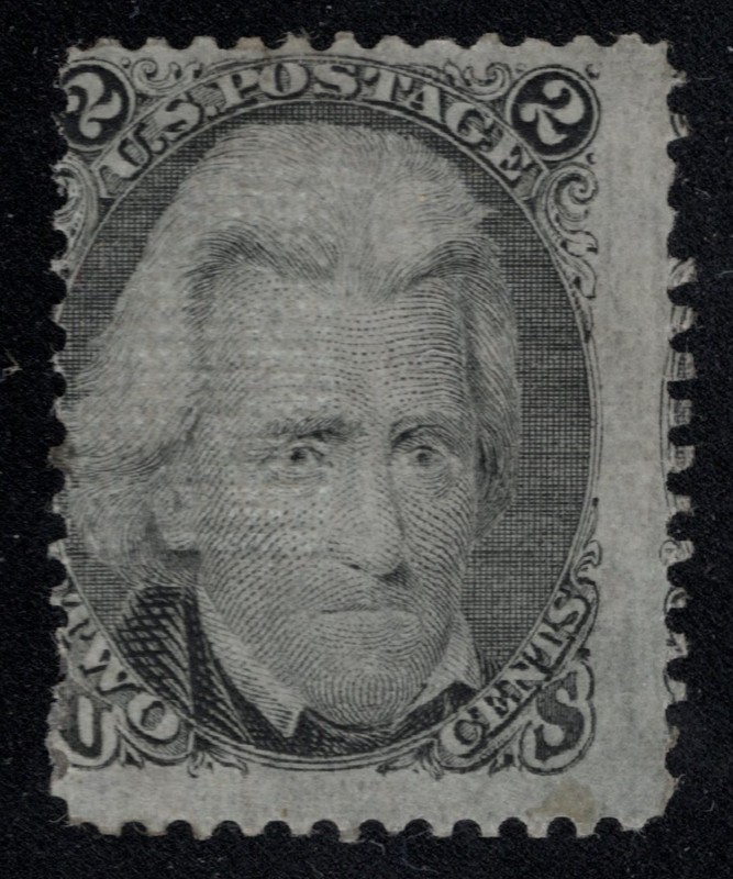 MH 1868 "E" Grilled 2c Blackjack Postage Stamp, Scott #87*