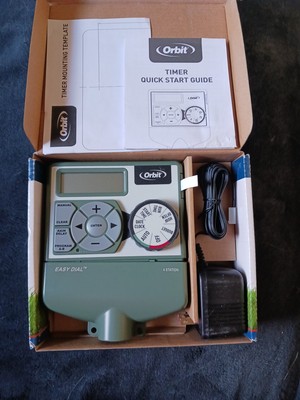 Orbit Easy Dial 4-Station Irrigation Sprinkler Timer Model 57594 NEW IN BOX!!