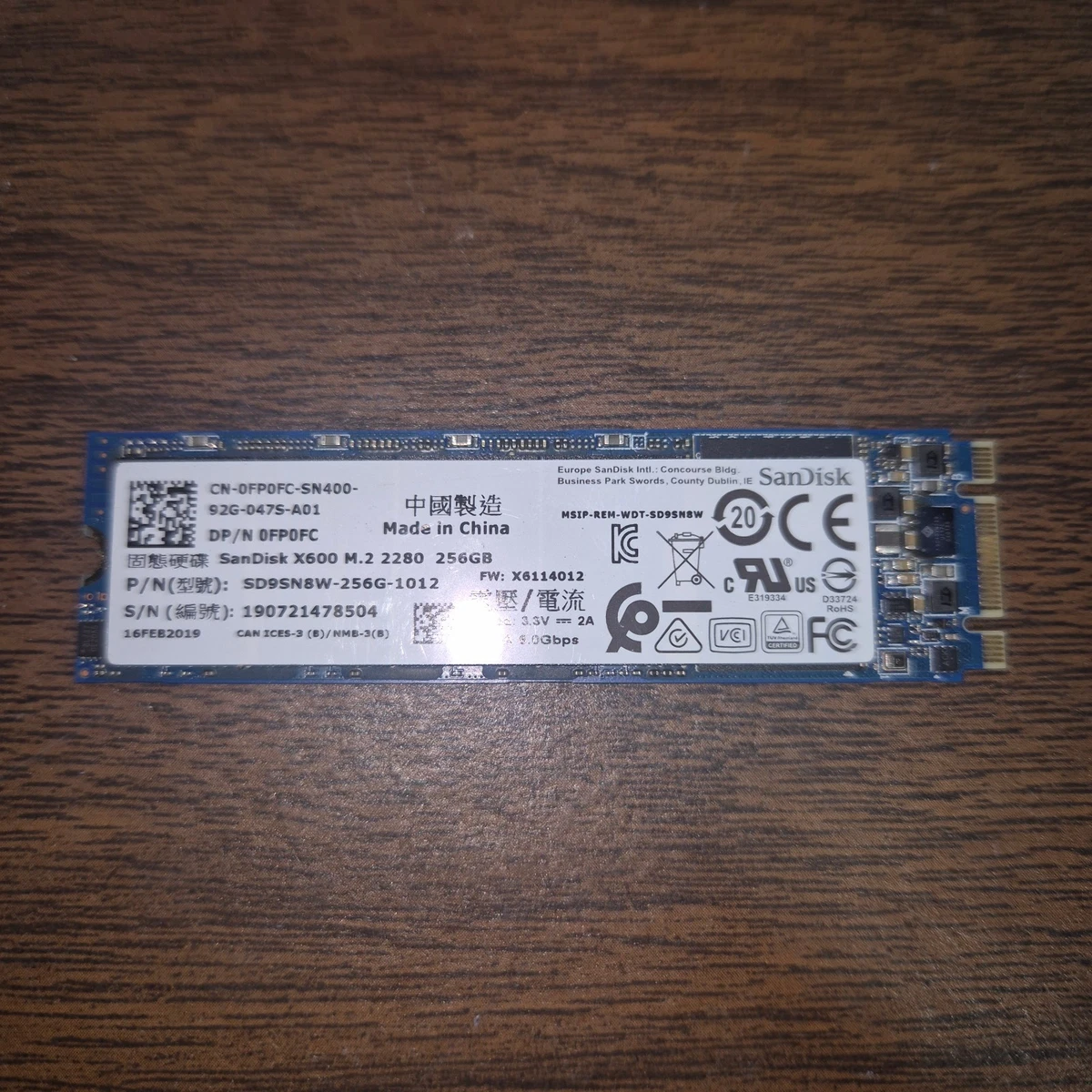 SanDisk M.2 Interface 256 GB Solid State Drives for sale | eBay