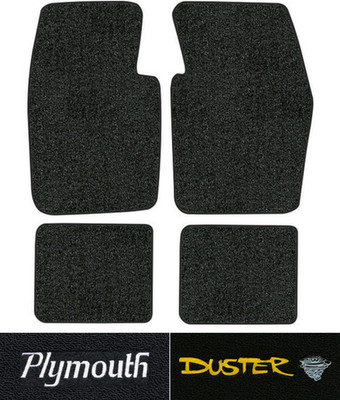 1974-1976 Plymouth Duster Floor Mats - 4pc - Cutpile
