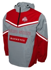 Ohio State Buckeyes Franchise Club Action Anorak 1/4 Zip Pullover Jacket - Red