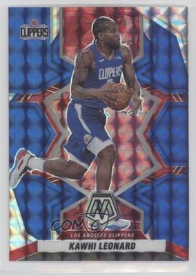 2021-22 Panini Mosaic Blue Mosaic Prizm 96/99 Kawhi Leonard #141 09br