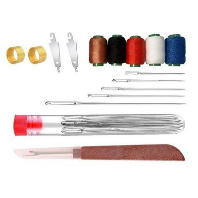 For Craft 36 Piece Sewing Tool Set with Multi-Color Thread Portable Kit New