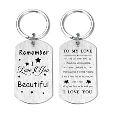  I Love You Gifts for Her Women Christmas- Happy Anniversary Keychain for 