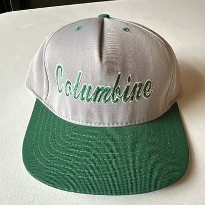 Columbine High School 90s Vintage Snapback Hat Gray/Green CHS Rebels Colorado