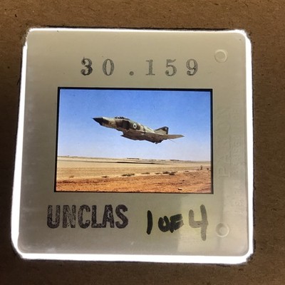 35mm SLIDE - McDonnell RF4-C Phantom F4 IN FLIGHT  Unclassified - RF4C122