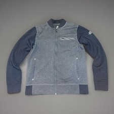 The North Face Mens Size Medium Full Zip Black/Charcoal Sweater Zip Pockets