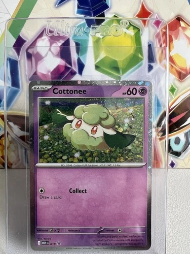 Cottonee MEP 018 Black Star Promo Cosmos Holo - Pokémon TCG Phantasmal Flames