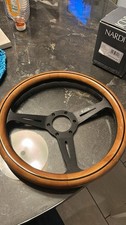 Nardi Classic 350mm Steering Wheel Mahogany Wood With Black Finish