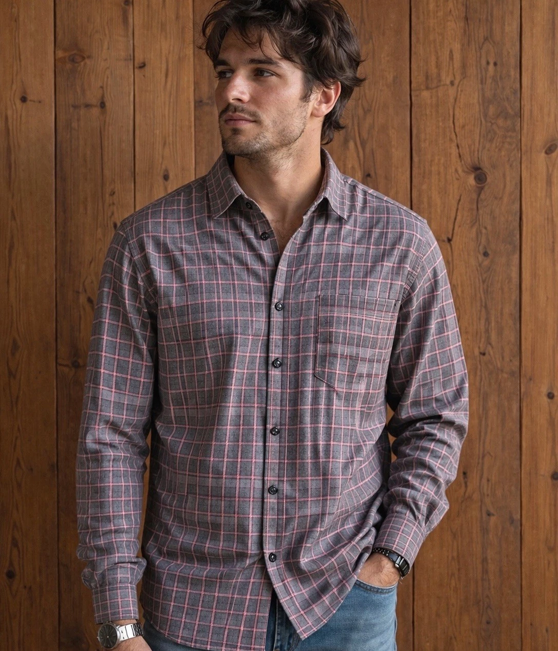 St. John’s Bay Flannel Windowpane Plaid Button-up Shirt Cotton Men’s M Cabincore
Opens in a new wind