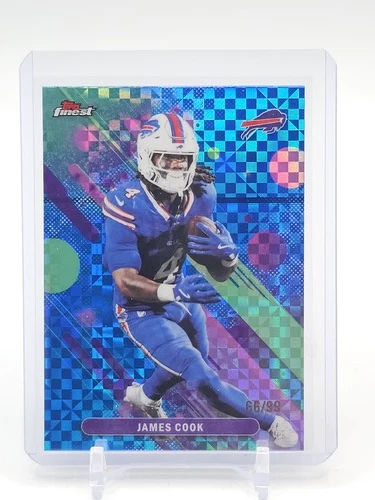 JAMES COOK 2025 TOPPS FINEST BLUE X-FRACTOR COMMON #71 /99 BILLS Q2277