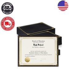Sturdy 100 Pcs Certificate Holders with Gold Foil for Elegant Document Display