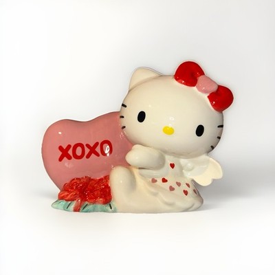 Blue Sky Clayworks Hello Kitty XOXO Heart Angel Ceramic