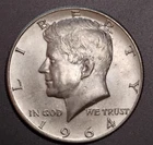 1964 D Kennedy 90% Silver Half-Dollar from Denver Mint C188
