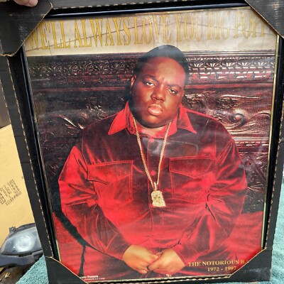 Vintage 1998 Notorious BIG Eulogy Rap Poster VERY RARE 20
