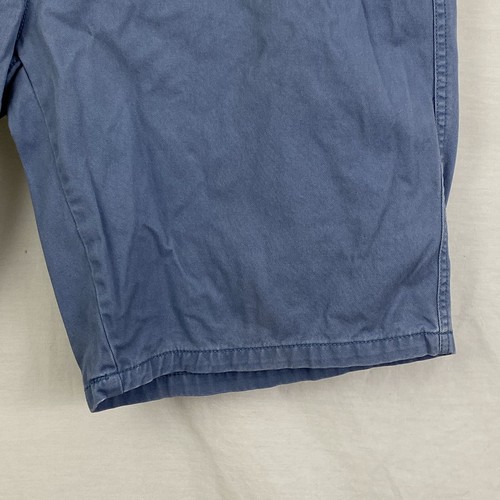 Plugg Shorts Mens 38 Bermuda Twill Blue Casual 100% Cotton Light Fade Areas - Picture 3 of 13