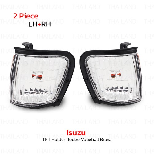 Pair Corner Lamp Lights Clear Len For Isuzu TF TFR Holden Rodeo 1998 - 2001 - Picture 4 of 9