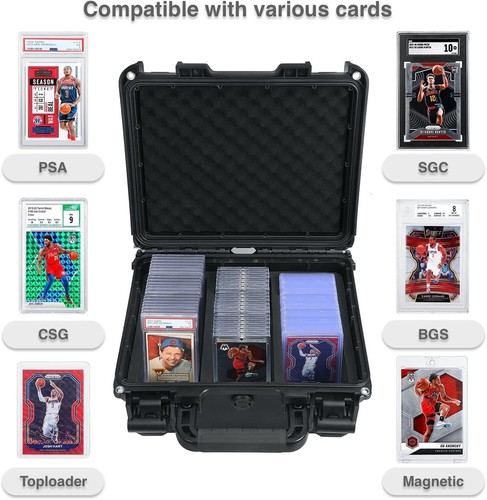 Heavy-Duty Protective Card Box - Holds 102 Cards with Custom Dividers & Lock - Picture 5 of 9