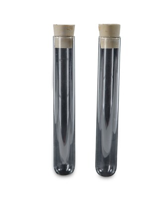 200 Glass Test Tubes w/ Rubber Stopper