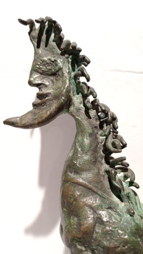 Daniel Albert Harris (Zev) (americano, 1914-1987), caballo de bronce sobre mármol - Imagen 3 de 18