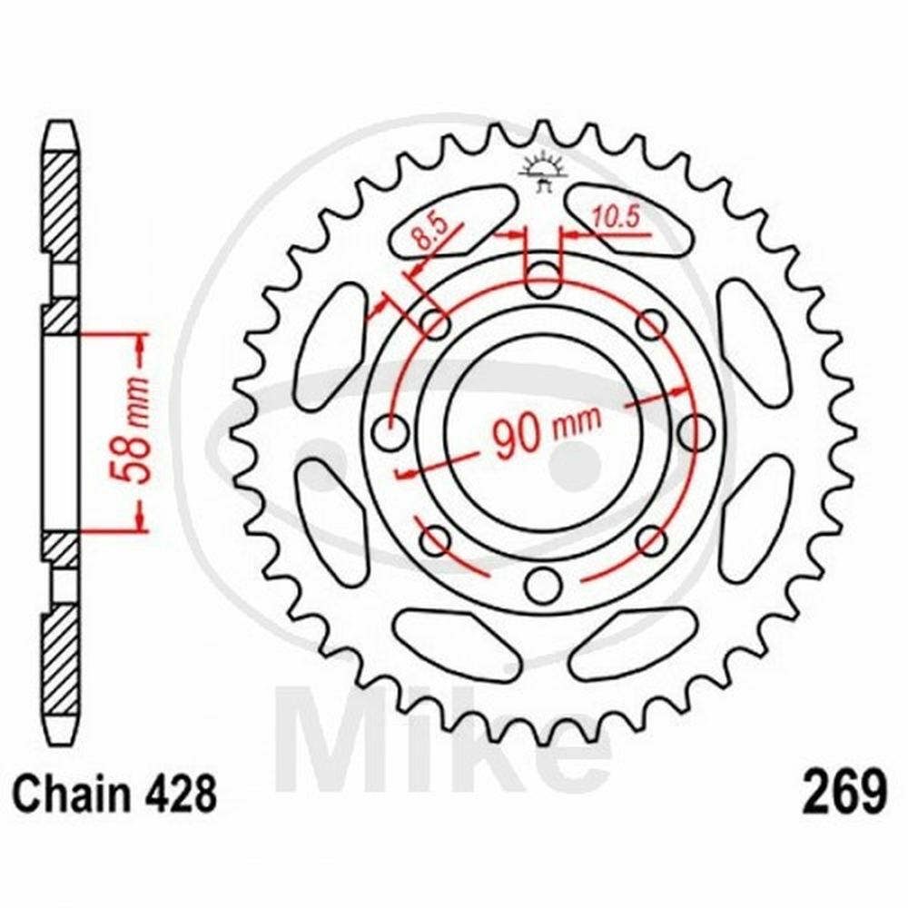 Piñon Z41 428 D. Int. 058 727.00.93 Sym 125 Vs 1997-1998 | eBay