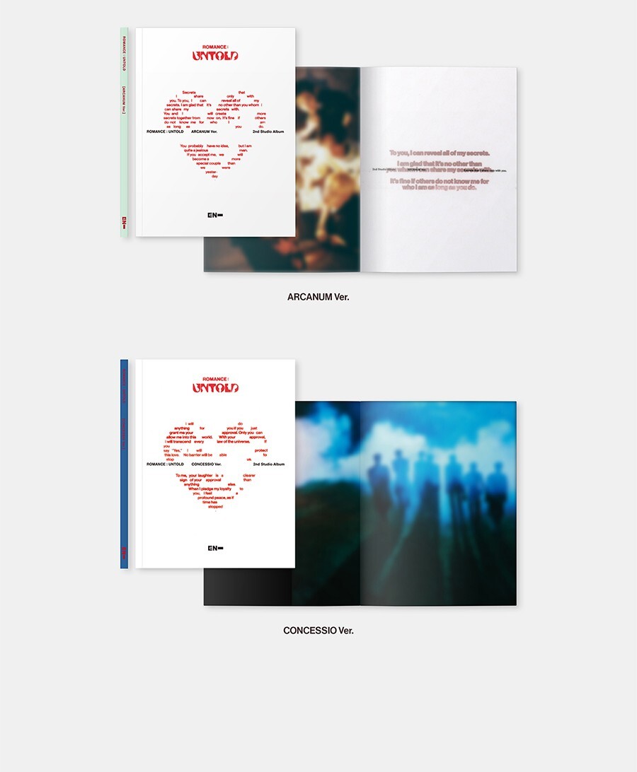 ENHYPEN ROMANCE : UNTOLD 2nd Album 3 Ver SET/3CD+3Photo Book+9Card