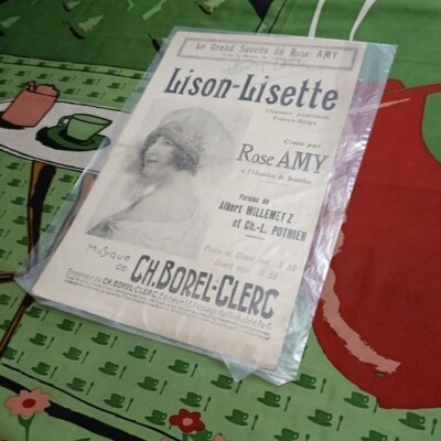 Lison-Lisette Rose Amy French 1900s Sheet Music VGC