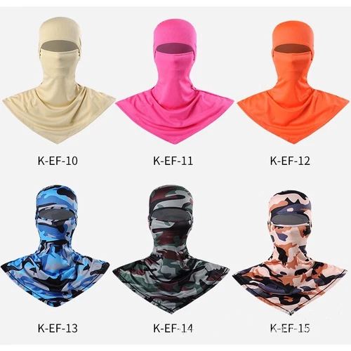 Mascarilla facial de pasamontañas al aire libre para hombres y mujeres protección solar anti-UV, ciclismo - Imagen 5 de 41