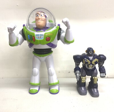Lot Of 2 12'' Buzz Lightyear Toy Story 4 Talking Thinkway Toys  Disney WORKS