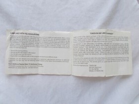 TENGEN PAC-MAN INSTRUCTION BOOKLET (MANUAL ONLY) NES Vtg 1985 GOOD/GOOD +