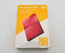Western Digital My Passport Red 1TB USB 3.0 Hard Drive New Open Box