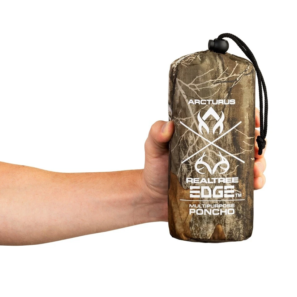 Poncho impermeable multiuso Arcturus Realtree EDGE - ligero y compacto Foto 3 de 4