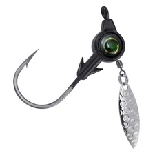 10pcs Fishing Underspin Jigs Crappie Jig Heads Lead Mustad Hooks 1/8-3/8oz Bass