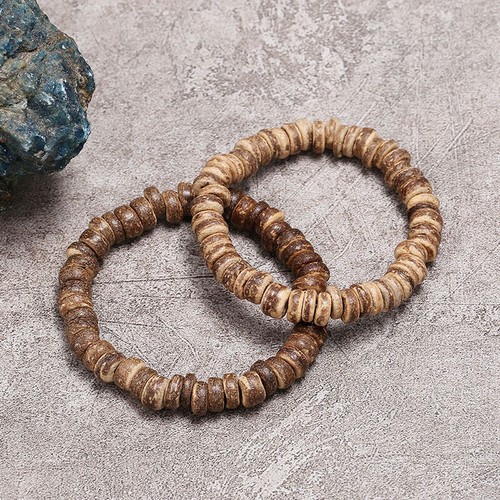 Coconut Shell Bracelet with Personalized Creativity and Minimalist Bracelet - Picture 2 of 4