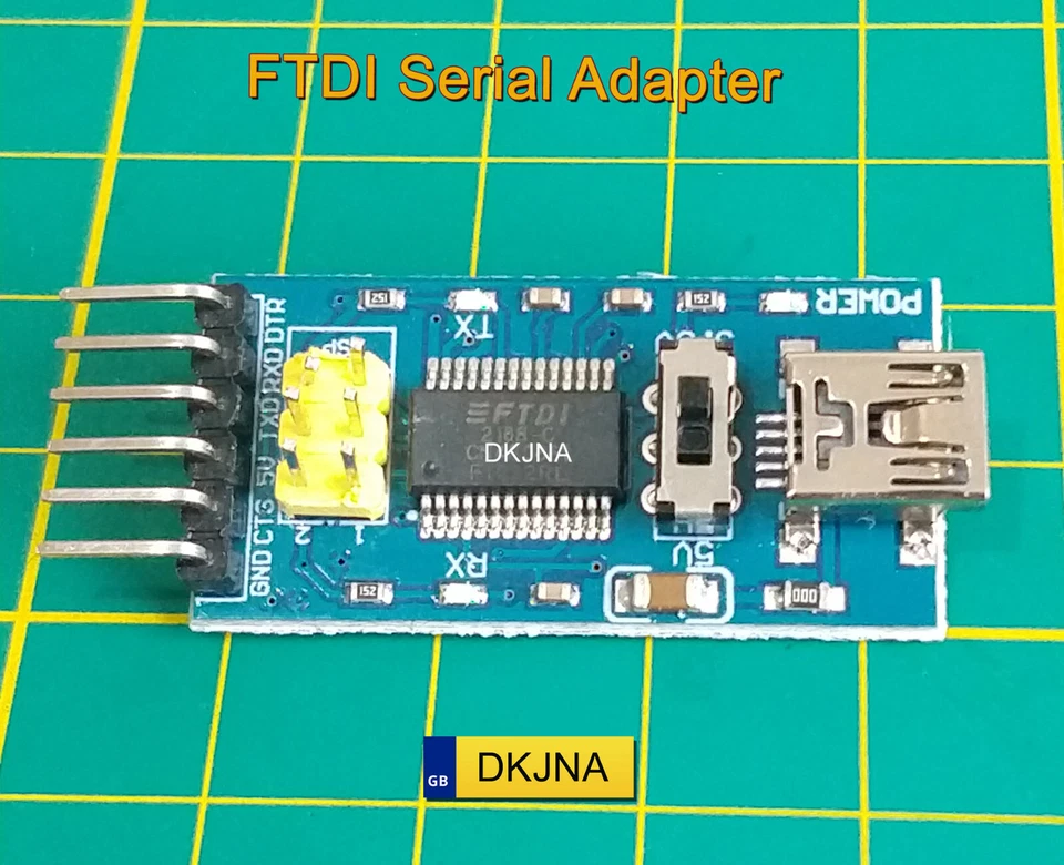 FTDI Serial Adapter FT232RL FT232 TTL 5V 3.3V USB UART for ESP8266 Arduino Blue - Image 3 of 4