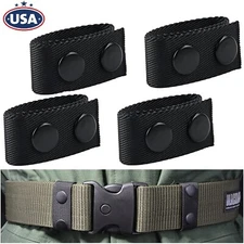4× Tactical Duty Belt Keeper with Double Snaps Security Tactical Belt Keepers US
