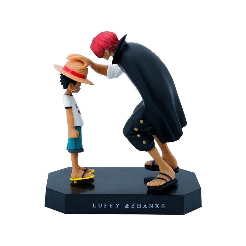 Anime One Piece Classic Shanks and Luffy Figure PVC Action Figure Model Gift Toy