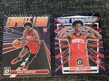 AMEN THOMPSON 2023-24 Optic Purple Prizm My House, Express Lane Cards 🔥