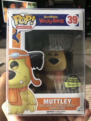 Funko Pop! Vinyl MUTTLEY #39 FLOCKED Wacky Races Gemini Collectibles Exclusive
