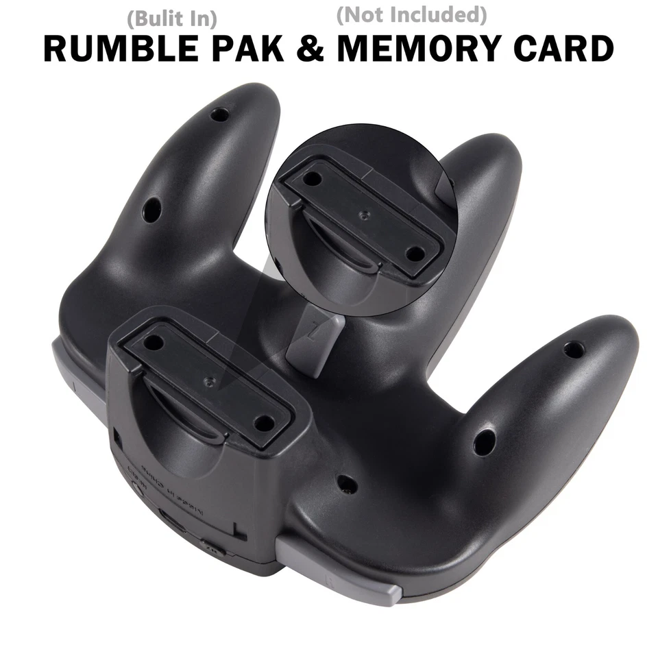 2.4G Wireless N64 Controller Joysticks for Nintendo 64 N64 Console w/ Rumble Pak - Image 4 of 4