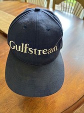 Gulfstream Baseball Cap Hat BLUE Cotton Canvas Aviation Plane Aircraft Logo