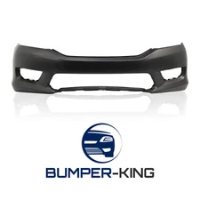 BUMPER-KING Primered Front Bumper Cover Fascia for 2013-2015 Honda Accord Sedan