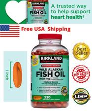 Kirkland Signature Wild Alaskan Fish Oil 1400 mg, 230 Softgels