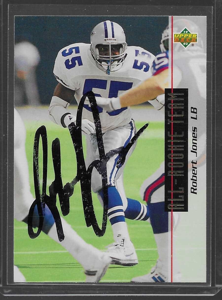 1993 Upper Deck Robert Jones #44 Dallas Cowboys Signed Autographed Card