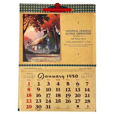 ヴィンテージ カレンダー 3点セット 1949年 1954年 1956年 1949年