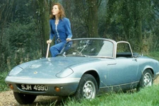Diana Rigg in The Avengers 1966 Lotus Elan S3 convertible sports car 18x24Poster